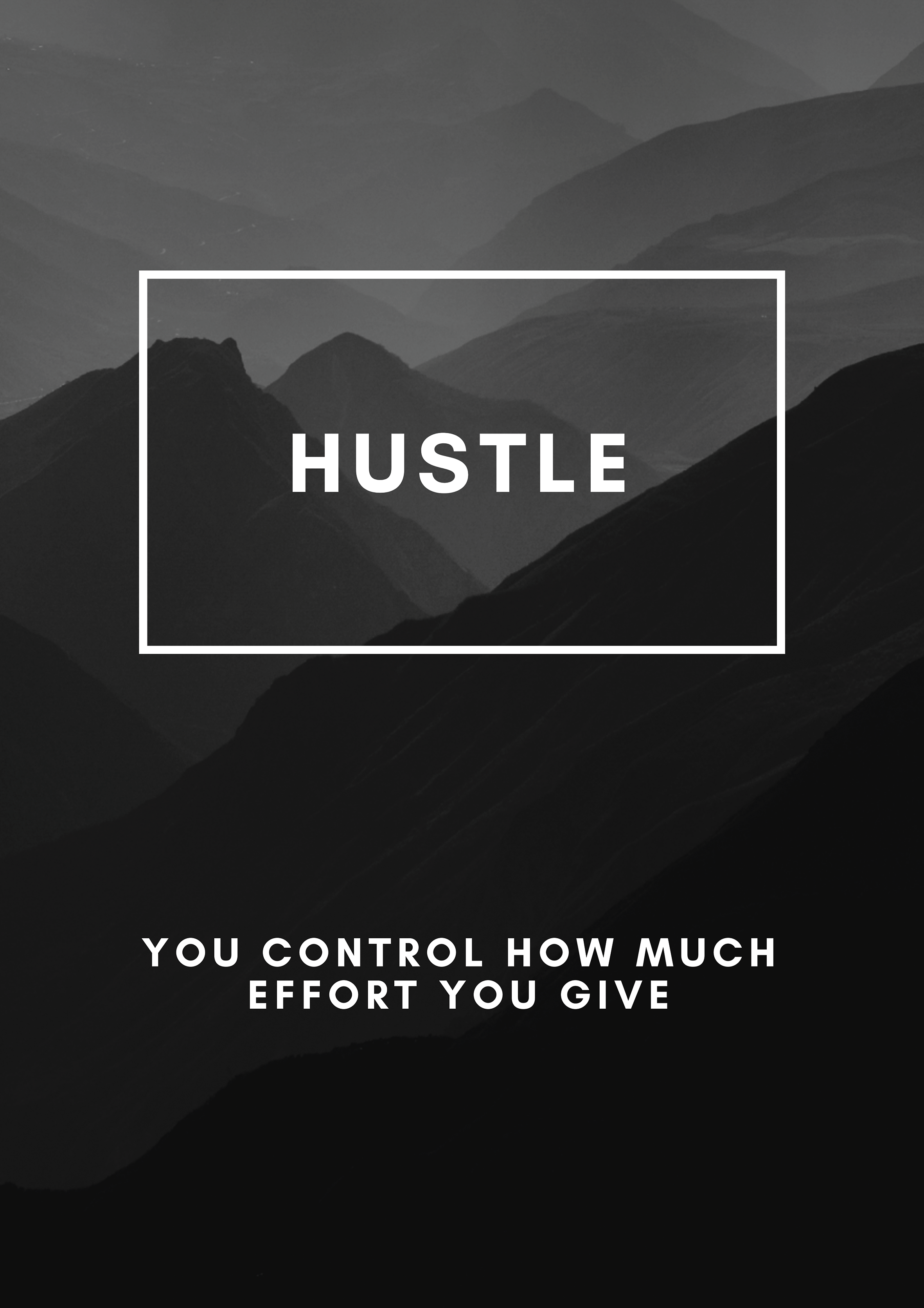 Hustle metal poster artwork